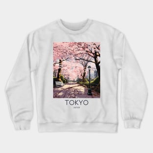 A Pop Art Travel Print of Tokyo Japan Crewneck Sweatshirt